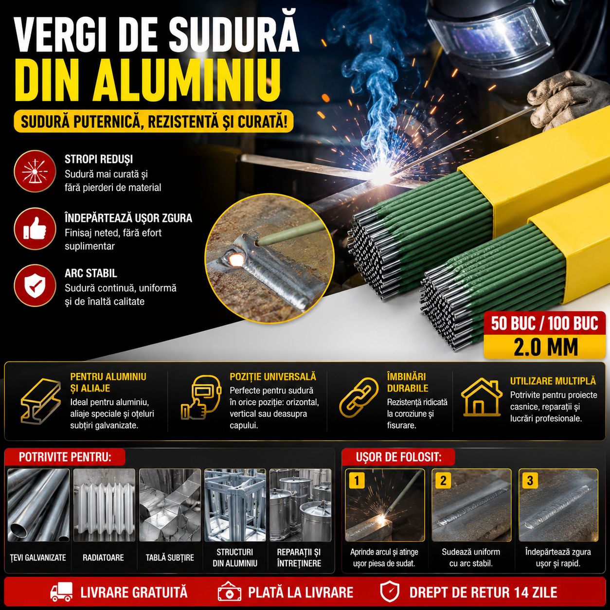 Bețe de Sudură SteelFix™