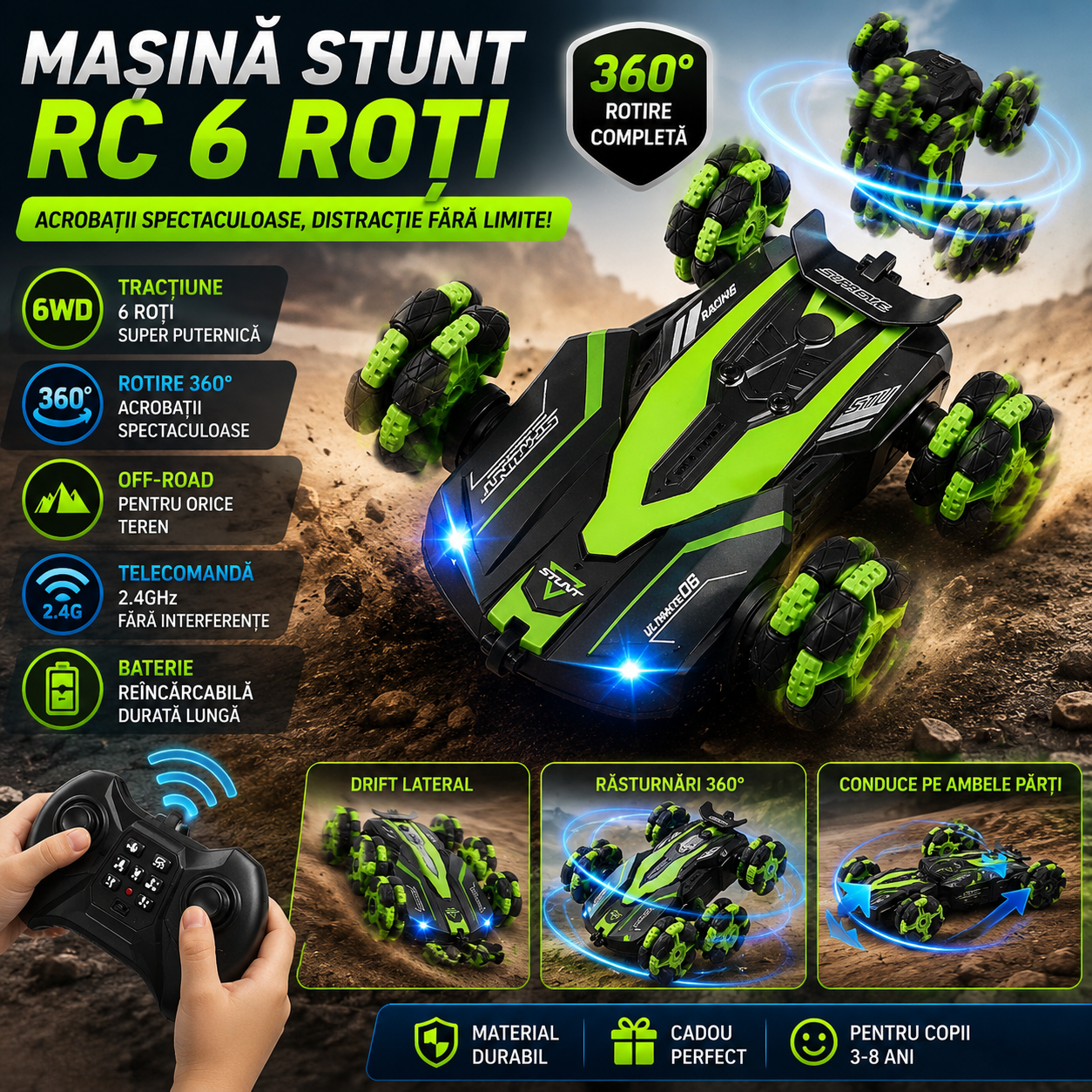 Mașinuță Acrobatică TurboDrive™