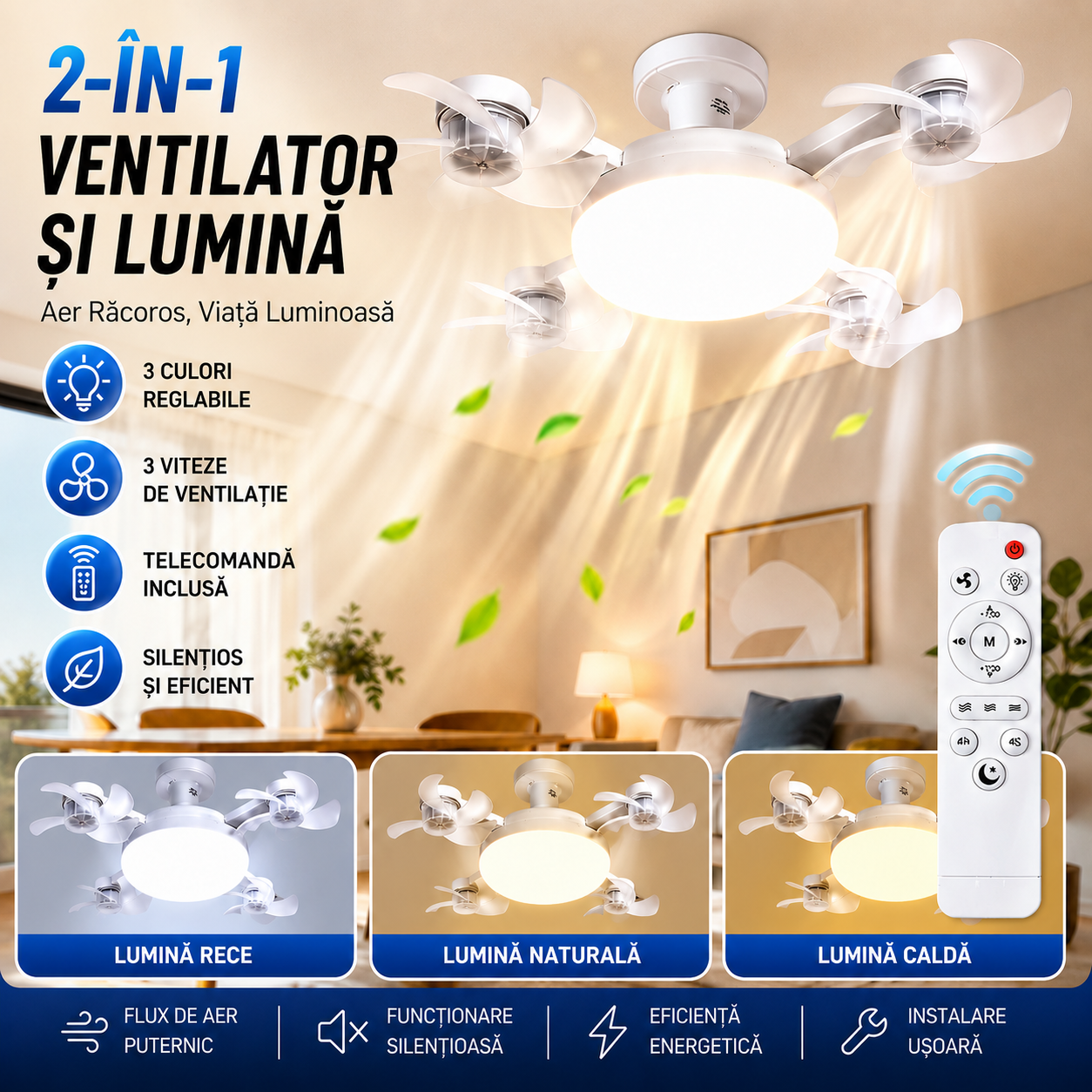 Ventilator cu Lumină AirLumin™
