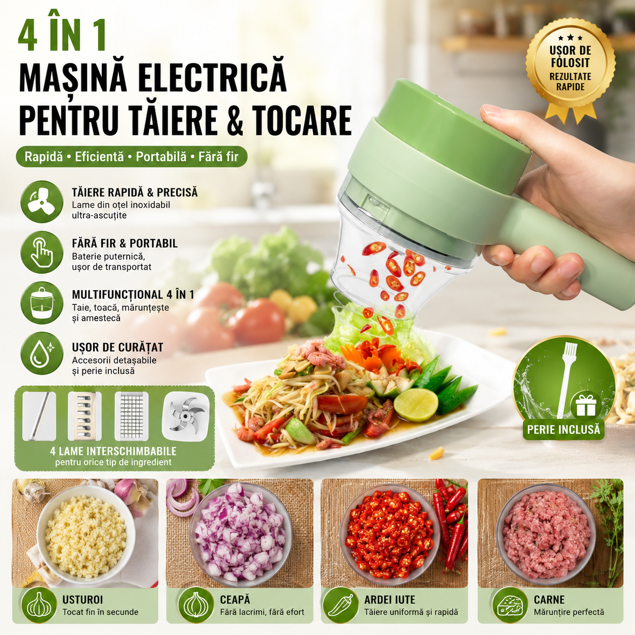 Tocător Electric Portabil ChopMix™
