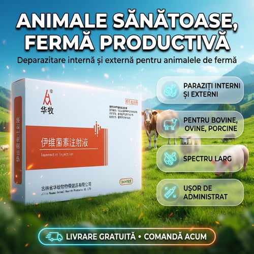 Injecție Antiparazitară Pentru Animale IverProtect™