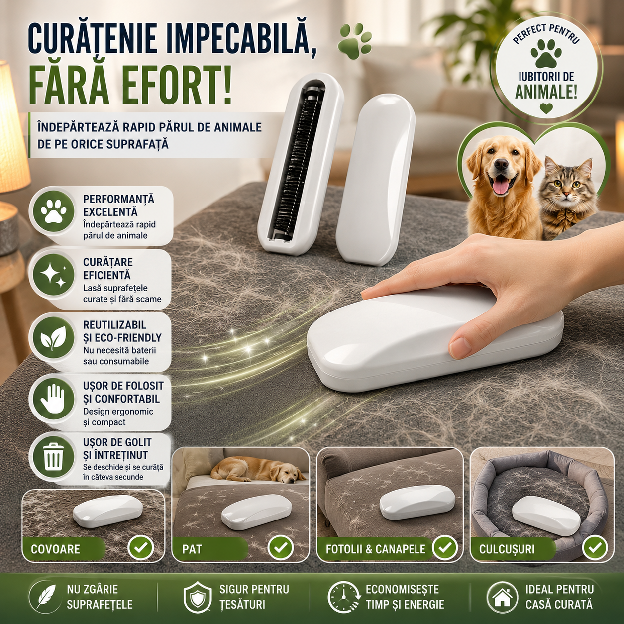 Perie Pentru Păr  - PetClean™