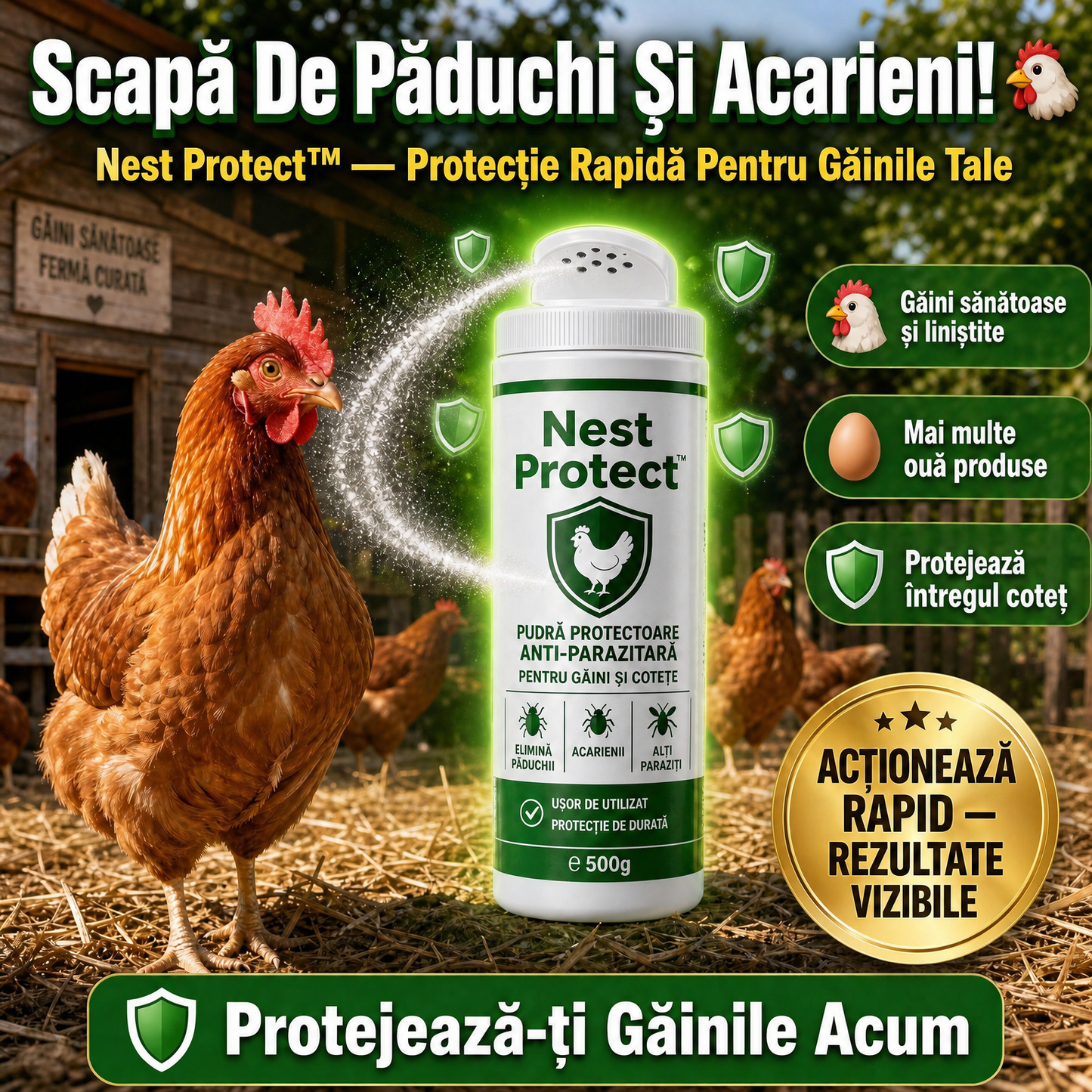 Pudră Anti-Paraziți  NestProtect™