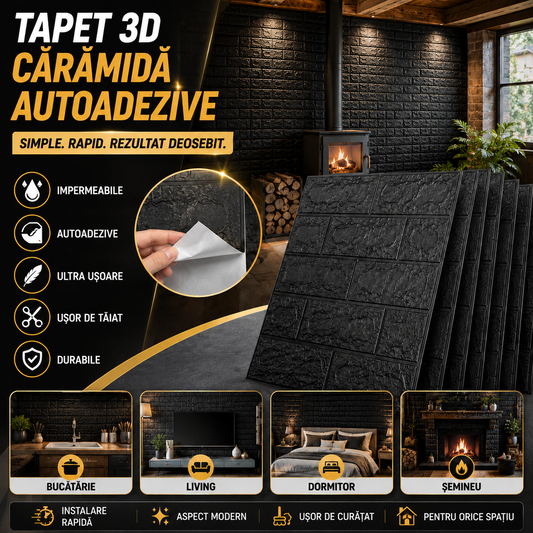 Tapet 3D Autoadeziv BrickWall™
