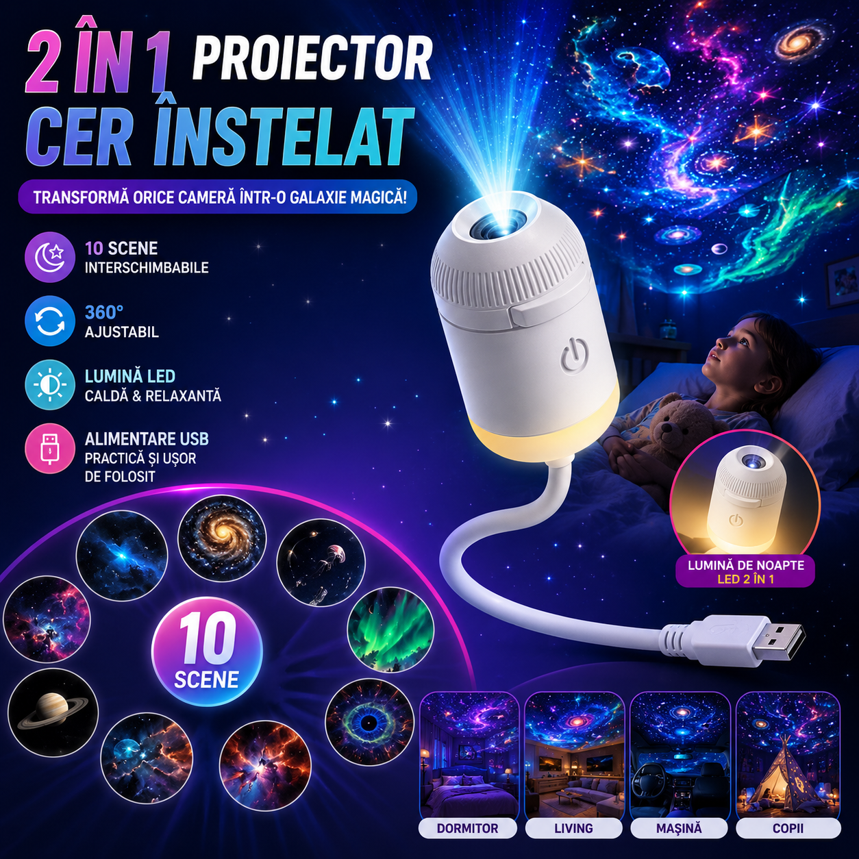 Proiector Galaxy Star – StarVista™