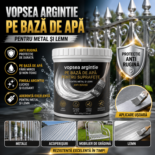 Vopsea Acrilică Argintie SilverMirror™