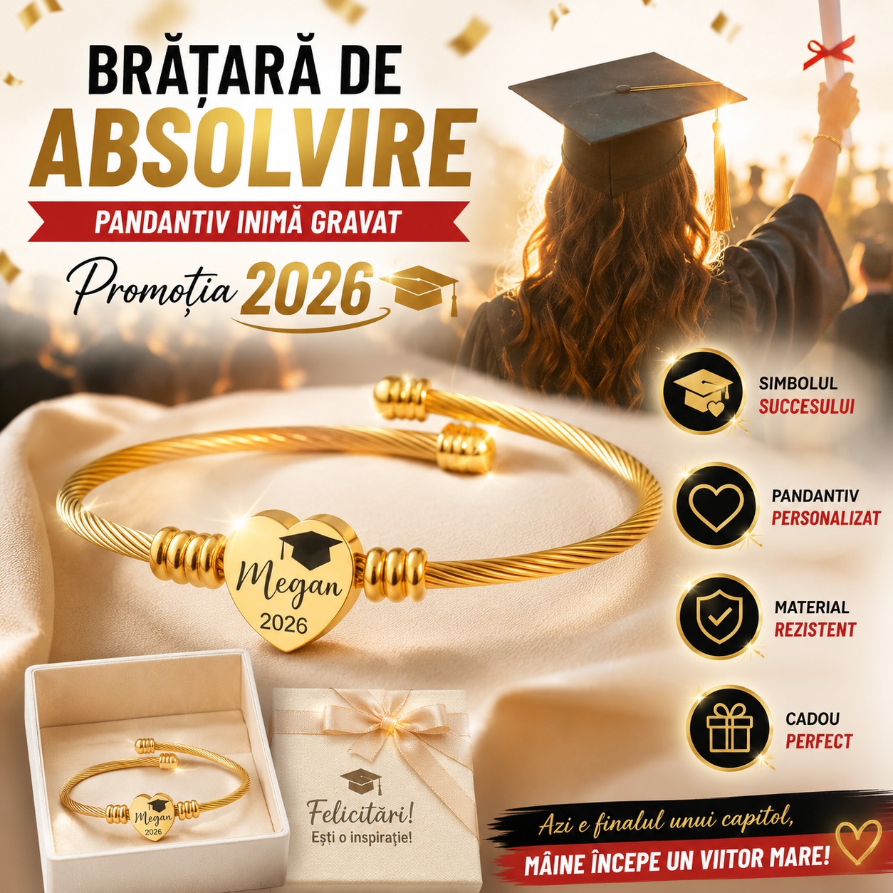 Brățară Absolvire - GradHeart™