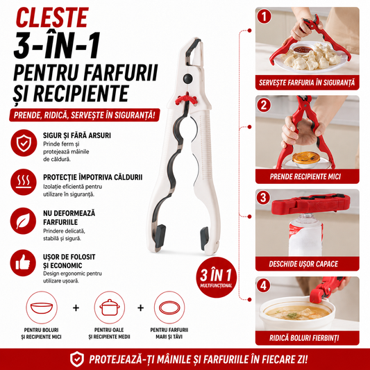 Clește de Bucătărie 3 în 1 GripChef™