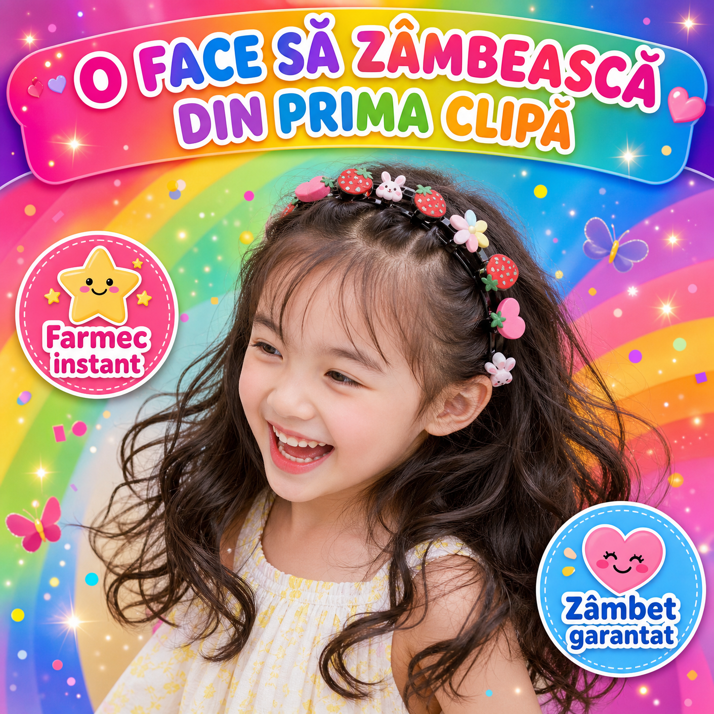 Set 3 Bentițe Pentru Fetițe PrincessBand™